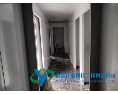 净化板安装现场